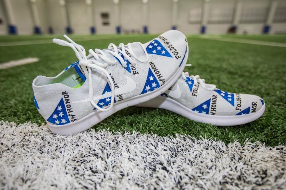 MY CAUSE MY CLEATS - Lions AST COACH Ron Prince CUSTOM CLEATS (Week 13 2017)