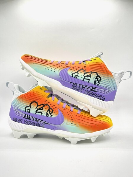 MCMC - Commanders Sam Cosmi 2025 Custom Cleats supporting Best Buddies V...