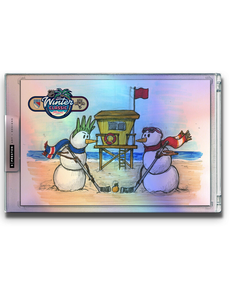 2026 NHL Winter Classic Sketch Limited Edition Foil Art Slab
