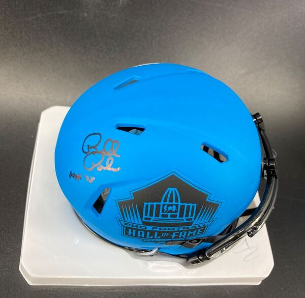 HOF - Colts Bill Polian Signed HOF Rave Mini Helmet