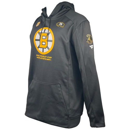 Photo of Team-Issued 2026 Playoffs Player-Worn Fanatics Bruins Hoodie - Andrew Peeke
