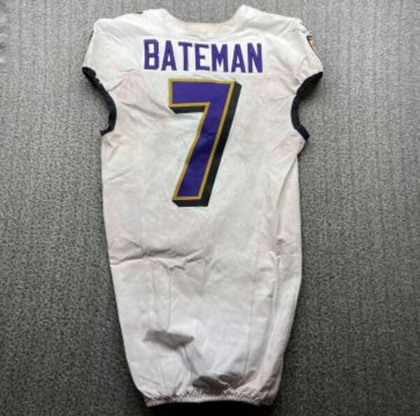 Crucial Catch - Ravens Rashaad Bateman Game Used Jersey (10/06/24) Size 38