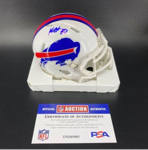 NFL - Bills Keon Coleman Signed Mini Helmet