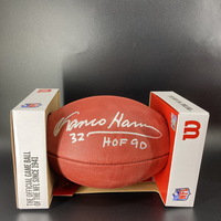 HOF - Steelers Franco Harris Signed Authentic Football