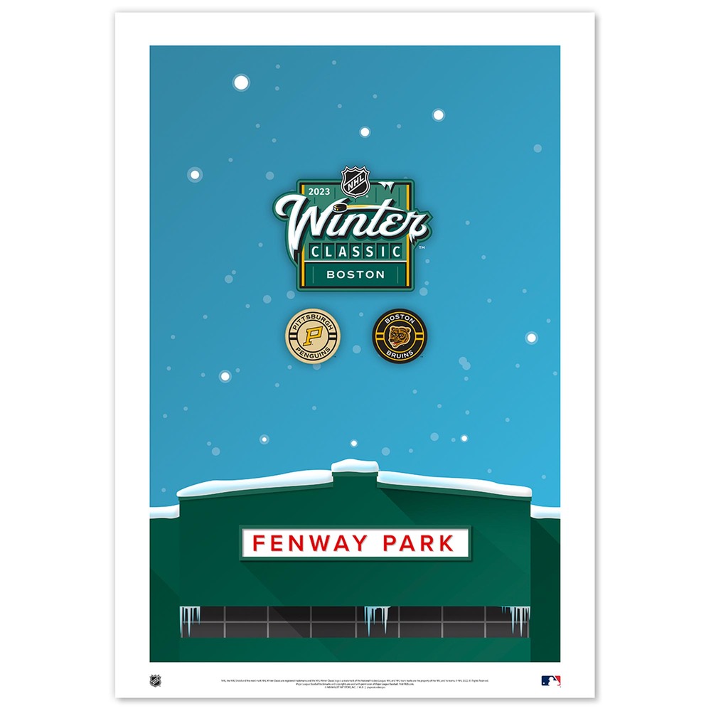 2024 NHL Winter Classic Minimalist Fenway Park Limited Edition Print