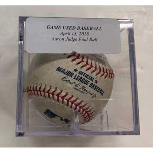 judge baseball auction