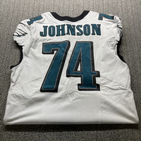 Sao Paulo Game  - Eagles Fred Johnson Game Worn Jersey 9/6/2024 Size 48 ...