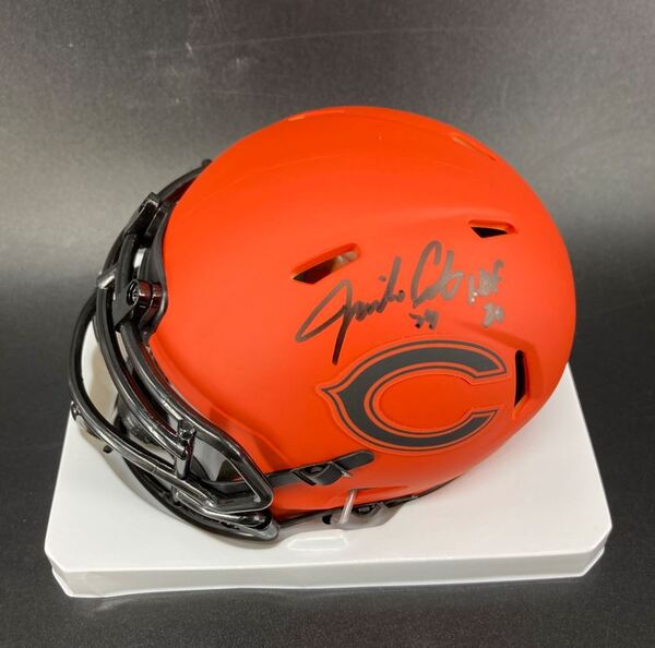 HOF - Bears Jimbo Covert Signed Rave Mini Helmet