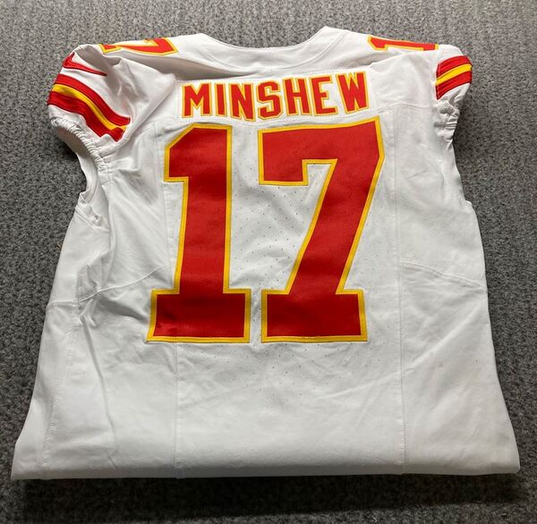 Sao Paulo Game - Chiefs Gardner Minshew Game Worn Jersey (9/05/2025) Siz...