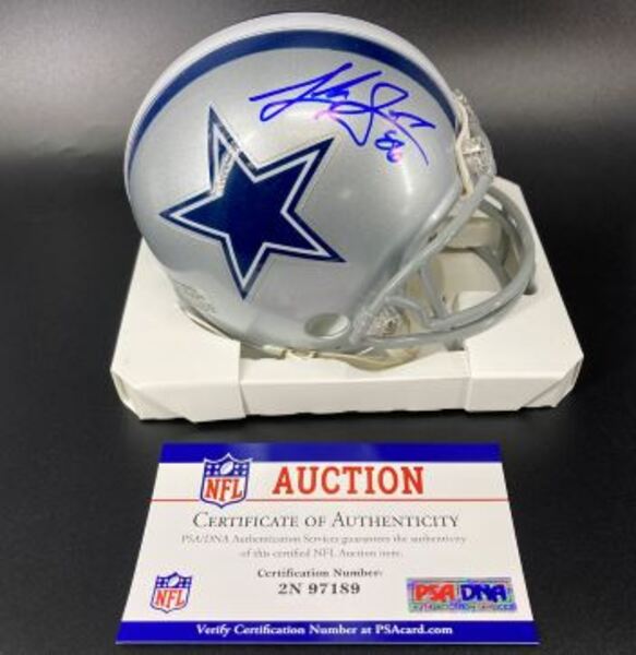 NFL - Cowboys Luke Schoonmaker signed mini helmet