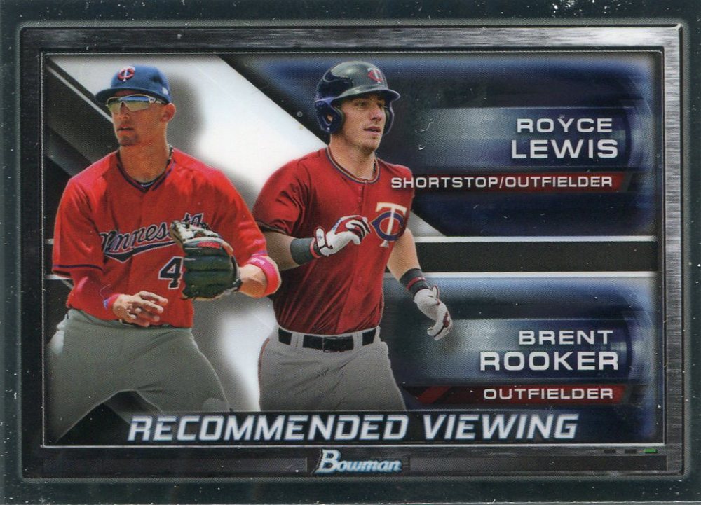 2017 Bowman Chrome Draft Recommended Viewing #RVMIN Royce Lewis/Brent Rooker