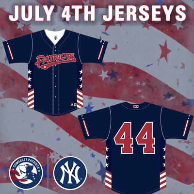 Chase Hampton #44, Pitcher, Game Worn & Signed Stars & Stripes Jersey, Size 46 Lg