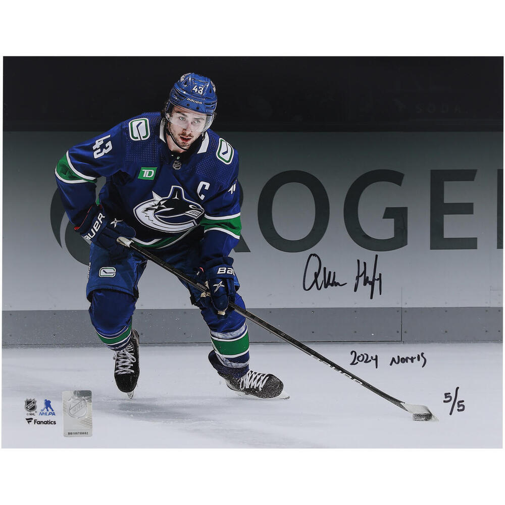 Quinn Hughes Vancouver Canucks Autographed 11
