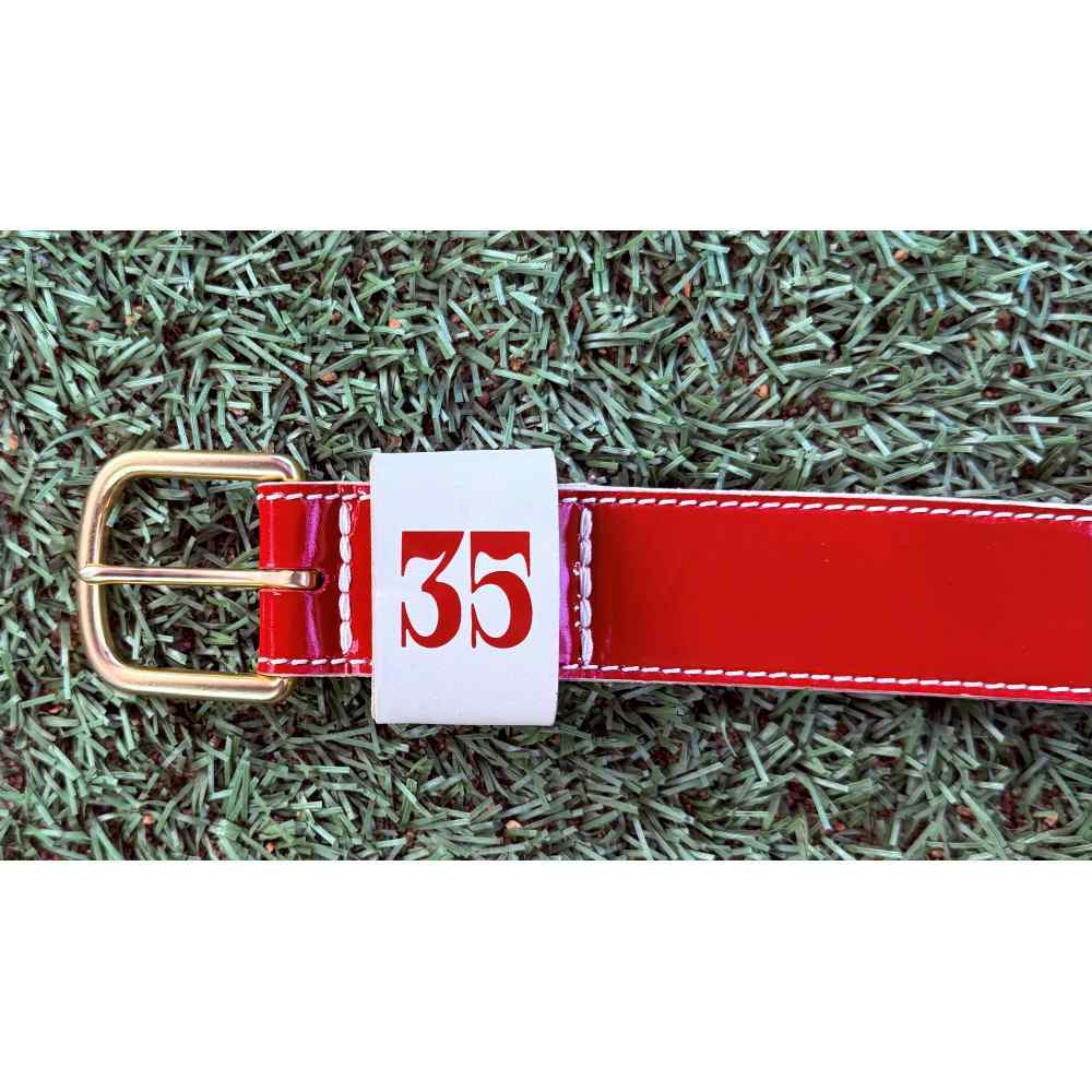 Jack Leiter #35 Team-Issued 2025 City Connect Leather Uniform Belt