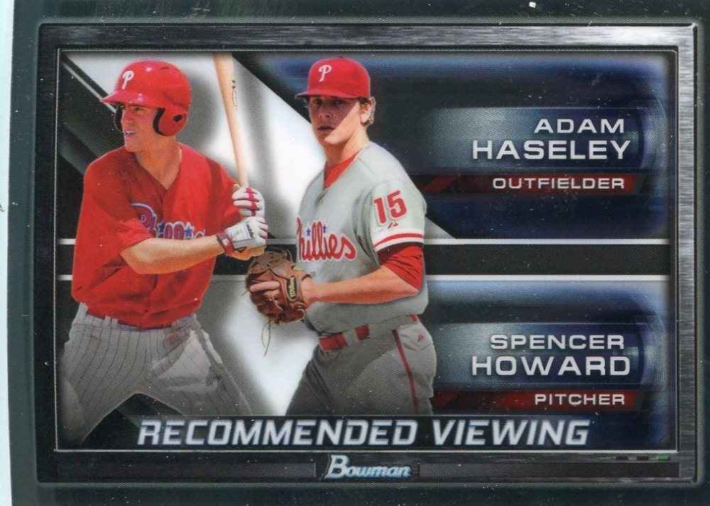 2017 Bowman Chrome Draft Recommended Viewing #RVPHI Adam Haseley/Spencer Howard