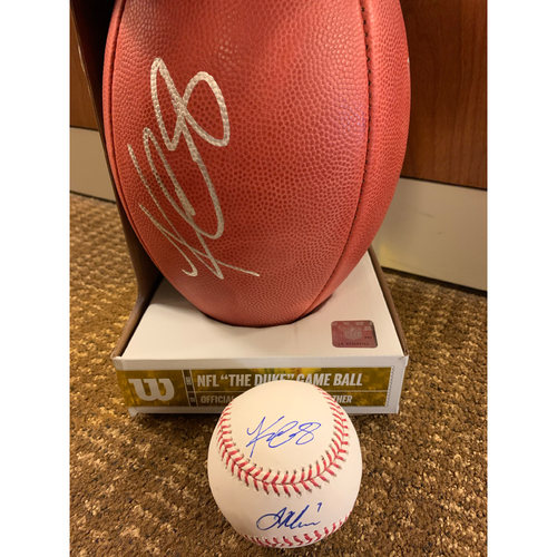 Kirk Cousins and Joe Mauer Autograph Bundle