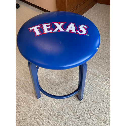 Home Clubhouse Stool - Used During the Final Season at Globe Life Park in Arlington