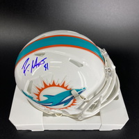 NFL - Dolphins Raheem Mostert Signed Mini Helmet