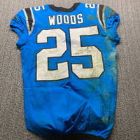 International Series - Panthers Xaiver Woods Game Used Jersey (11/10/24)...