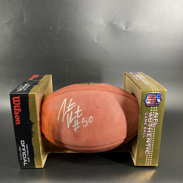 NFL - Chiefs Justin Houston Signed Authentic Football (Low Air)