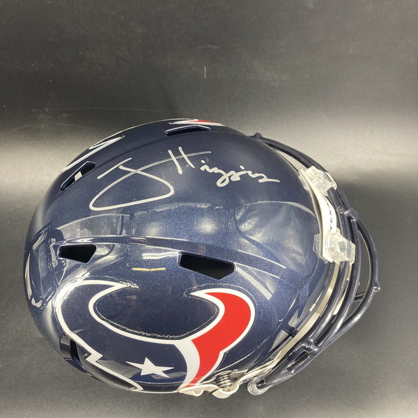 NFL - Texans Jayden Higgins Signed Replica Speed Helmet