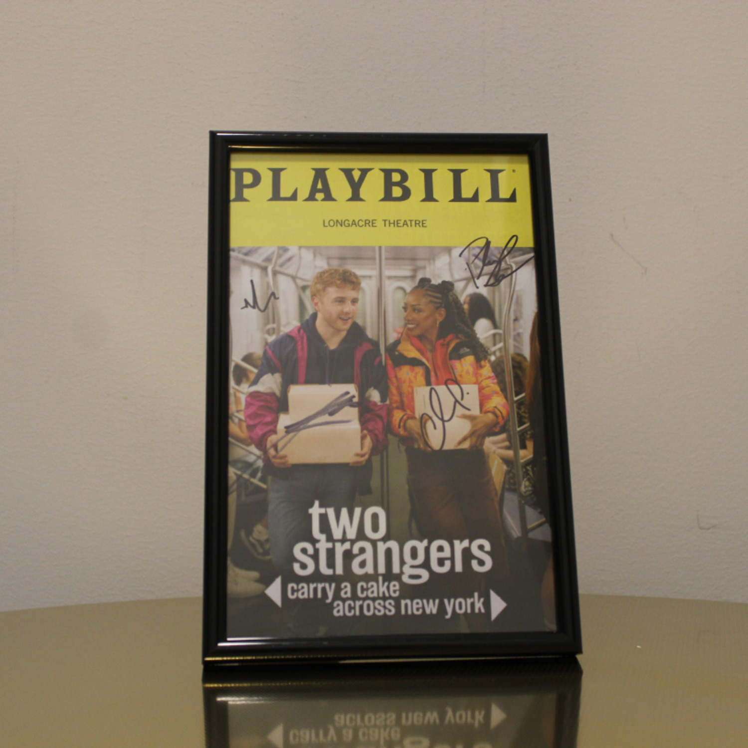 Photo of Two Strangers (Carry a Cake Across New York) Autographed Playbill