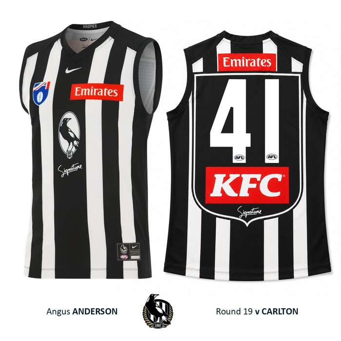 Photo of Angus Anderson #41 Collingwood 2026 Retro Guernsey Guernsey