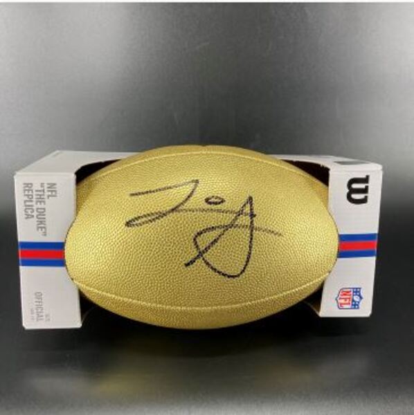 NFL - Saints Lorenzo Styles Signed Gold Composite Football