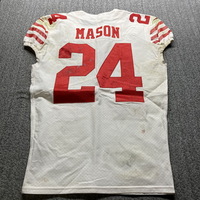International Series - 49ers Jordan Mason Game Worn Jersey (11/21/22) Si...
