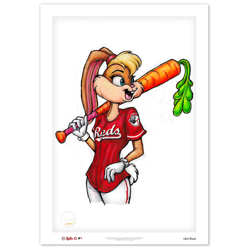 Lola Bunny - Cincinnati Reds - Limited Edition Print of 100