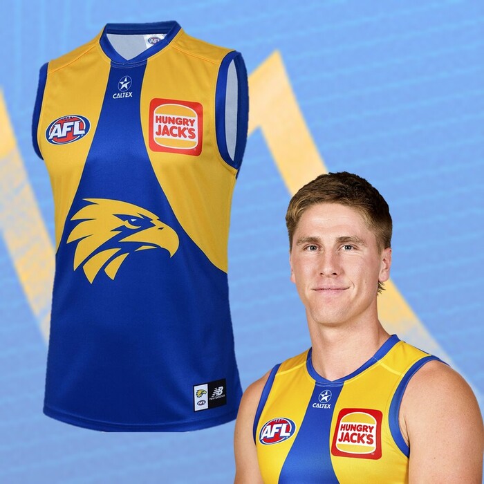 Harry Edwards #42 West Coast Eagles 2025 Home Player Guernsey