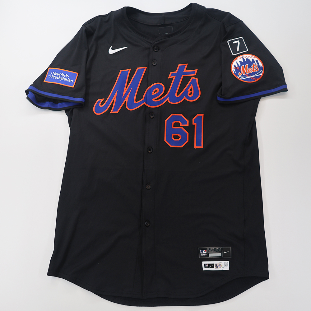 Mets ブラック ユニフォーム L Eric Chavez - Team Issued Black Jersey - 2025 Season | New York