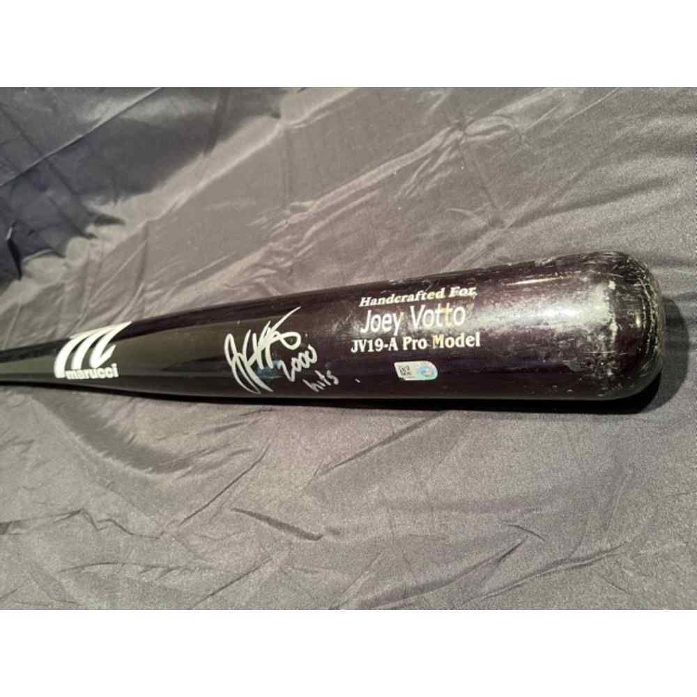 Joey Votto *Game-Used, Autographed & Inscribed* Bat -- Used to