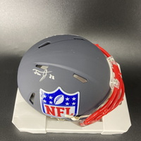 NFL - Jets Tre Jenkins Signed Blue Shield Mini Helmet