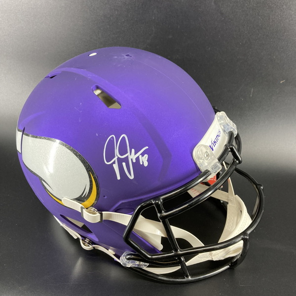 NFL - Vikings Justin Jefferson Signed Authentic Speed Helmet