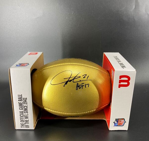 HOF - Chargers LaDainian Tomlinson Signed Gold Honors Football