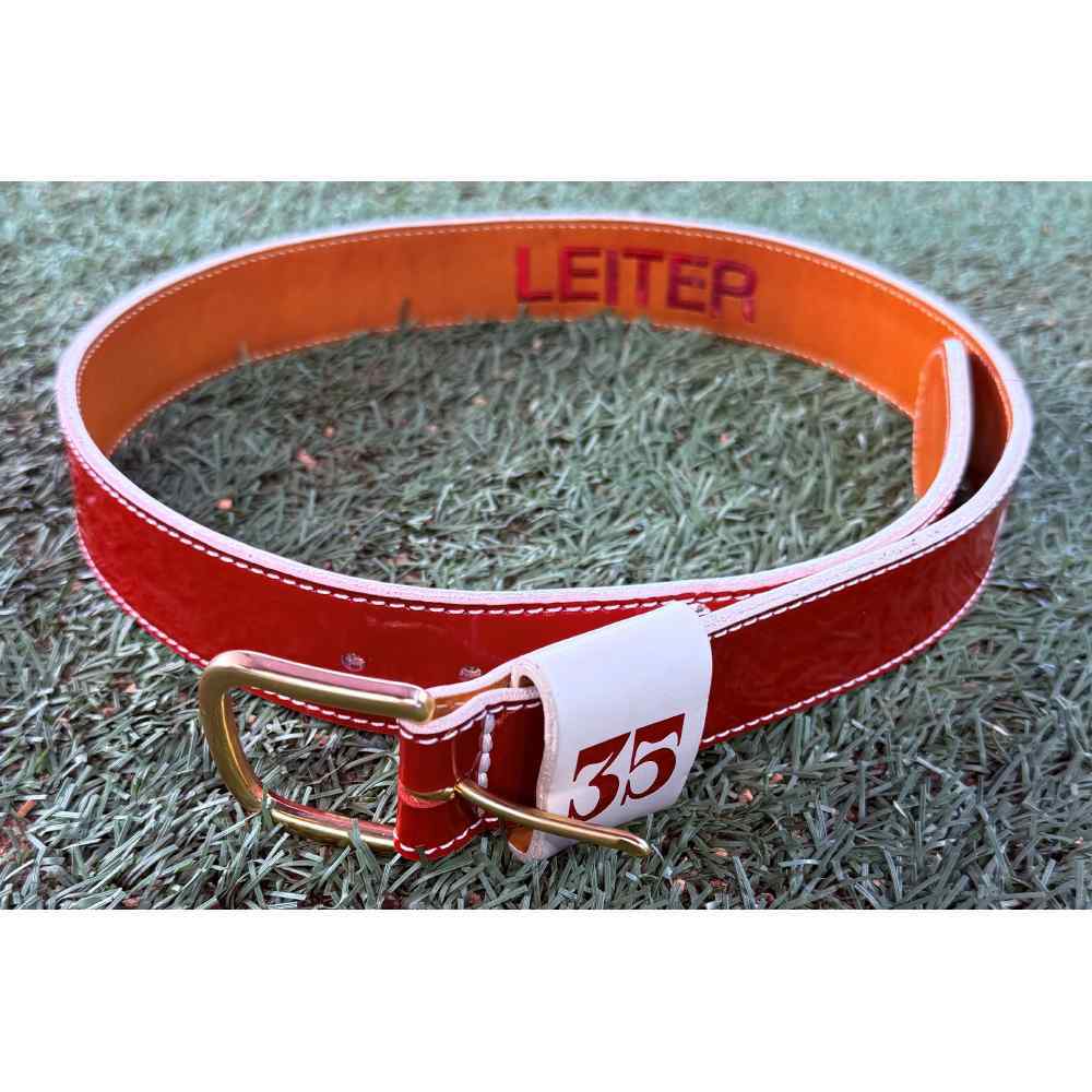 Jack Leiter #35 Team-Issued 2025 City Connect Leather Uniform Belt