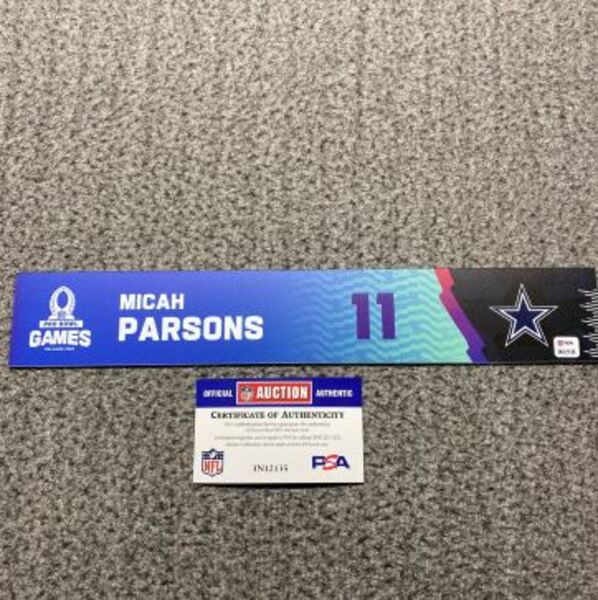 NFL - Cowboys Micah Parsons 2025 Pro Bowl Games Nameplate 1 of 1