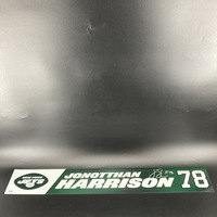 Jets - Jonotthan Harrison Signed Locker Name Plate