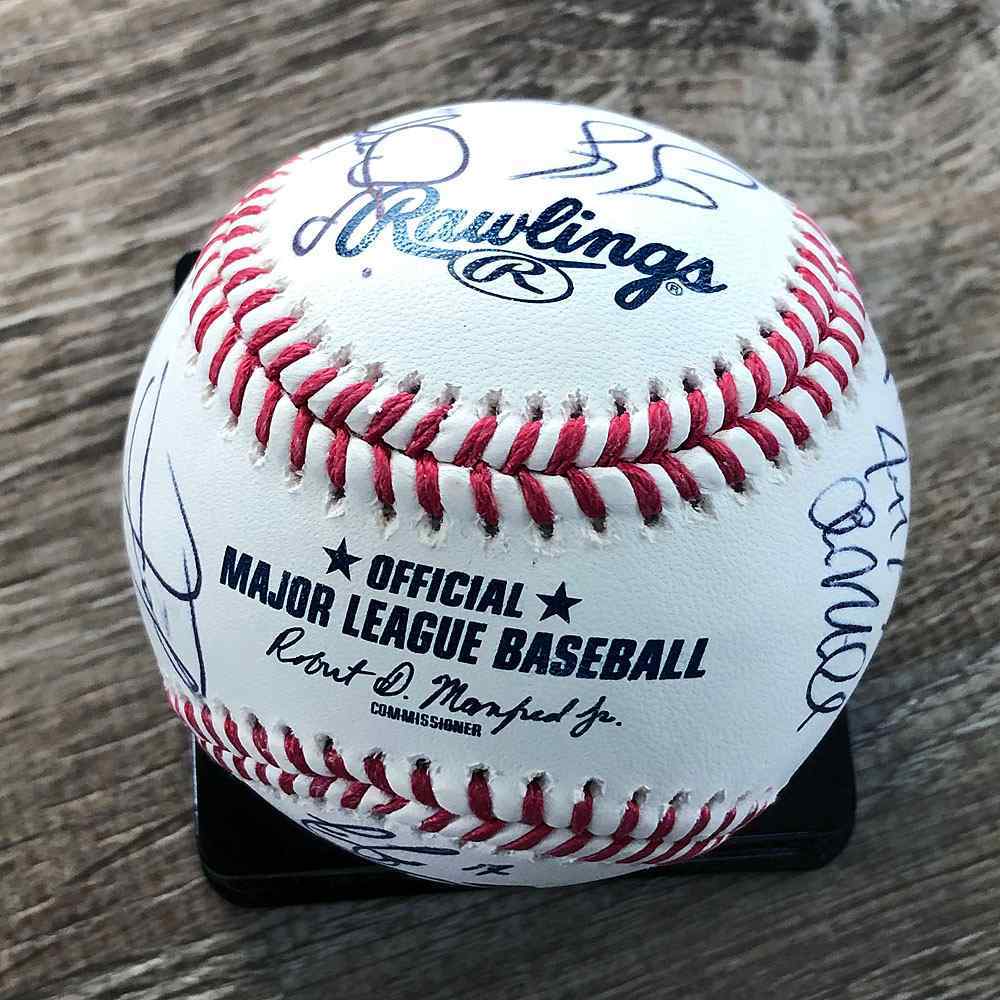 UMPS CARE AUCTION: 2022 Jacksonville Jumbo Shrimp Signed Baseball