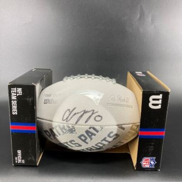 Legends - Patriots Christian Gonzalez Signed Training Camp Composite Foo...