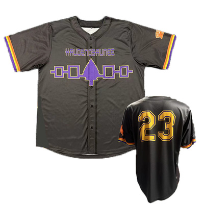 Haudenosaunee Night Syracuse Mets Abraham Almonte Jersey, #22 (Size 46, L)