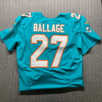 Dolphins - Kalen Ballage Game Isseud Jersey Size 48