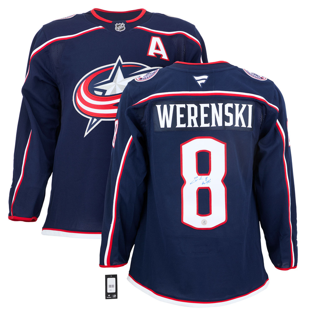 Zach Werenski Autographed Columbus Blue Jackets adidas Jersey