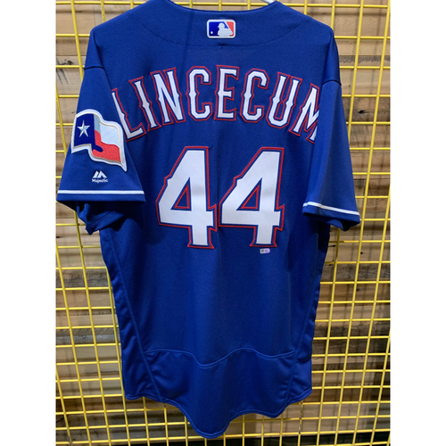 Tim Lincecum Team-Issued Blue Jersey From 2018 Season