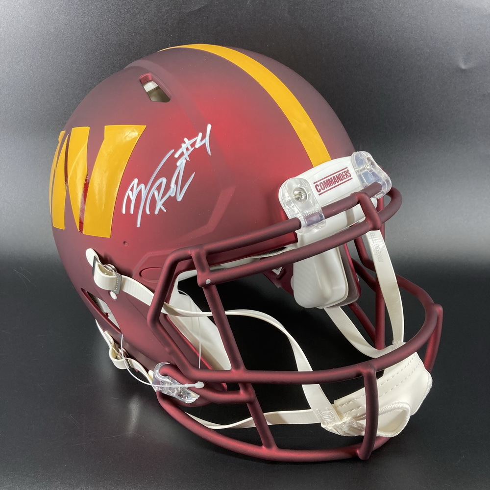 NFL Commanders Brian Robinson signed speed helmet The official