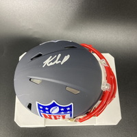 NFL - Buccaneers Kalen DeLoach Signed Blue Shield Mini Helmet