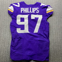 London Games - Vikings Harrison Phillips Game Used Jersey (10/6/2024) Si...