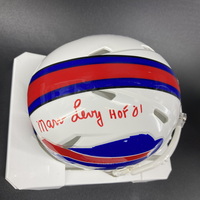 HOF - Bills Marv Levy Signed Mini Helmet