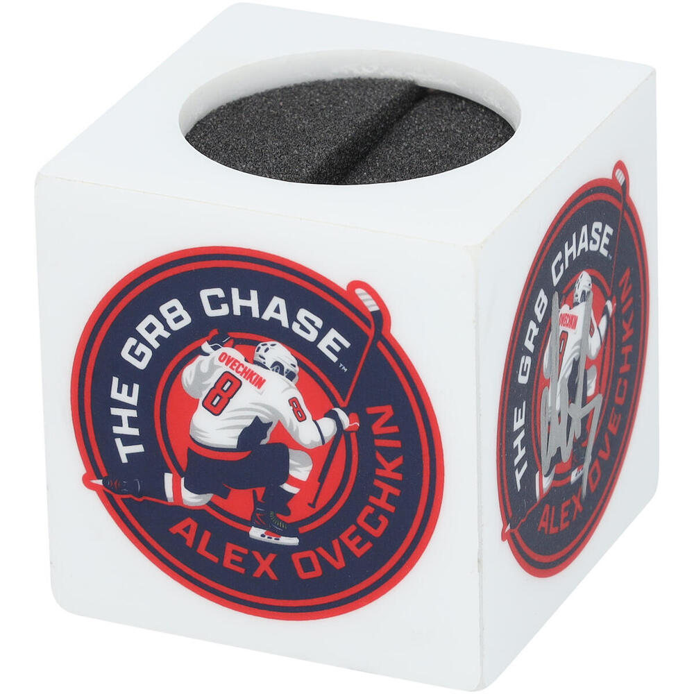 Alex Ovechkin Washington Capitals Autographed Event-Used Mic Flag from the 895th Goal Game vs. New York Islanders on April 6, 2025